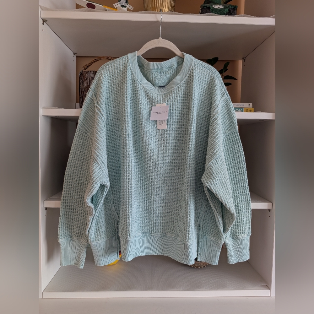 American Eagle AE Big Hug Waffle Sweatshirt
